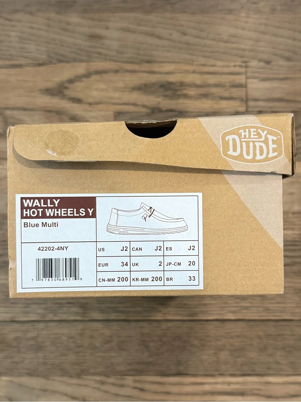 Hey Dude Hot Wheels Kids Shoes